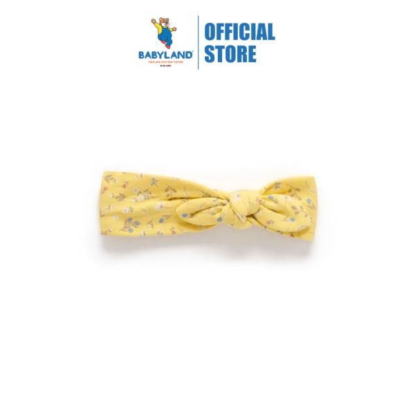 Purebaby Organic Bow Headband Sunshine Floral on Sale