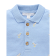 Purebaby Organic Seagull Polo Shirt Seagull Broderie Cheap