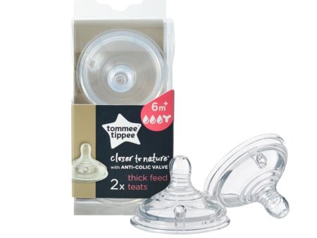 Tommee Tippee Closer to Nature Teats with Anti-Colic Valve (6m+) Online now