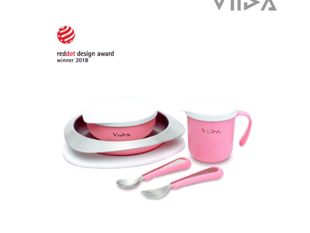 Viida Soufflé Antibacterial Stainless Steel Kids Tableware Set Discount