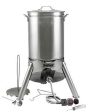 Turkey Fryer Kit, 58,000 Btu, Propane, Stainless Steel, Silver For Cheap