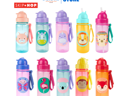 Skip Hop Zoo PP Straw Bottle (390ml) on Sale