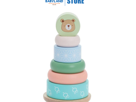 Bubble Wooden Bear Stacking Rings (12m+) Discount