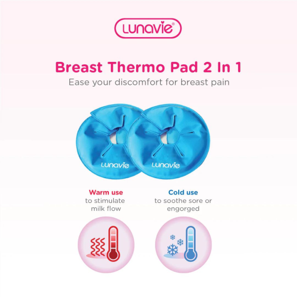 Lunavie Reusable Warm Cold Breast Thermo Pad 2pcs Online now