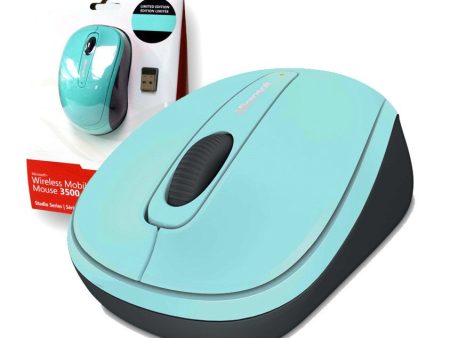 Microsoft Wireless 3500 Studio Series Mobile Mouse - Aqua Online