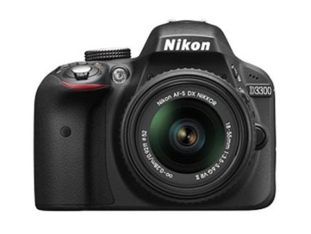 Nikon D3300 24.2MP Digital SLR Camera, Black with AF-P DX NIKKOR 18-55mm f 3.5-5.6G ED VR Lens, Memory Card and Camera Bag Sale