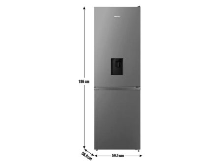 Hisense RB390N4WB1 Fridge Freezer - Black | 60 40 No Frost | Energy-Efficient F-Rated For Sale