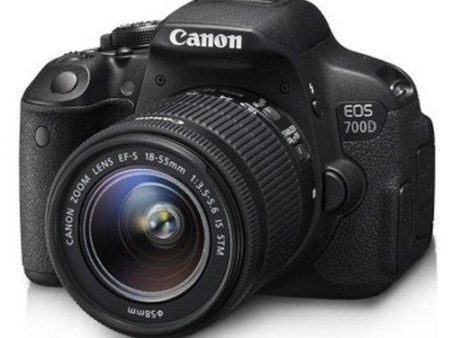 Canon EOS 700D 18MP Digital SLR Camera (Black) with 18-55mm IS II and 55-250mm IS II Lens, 8GB card and Carry Bag For Discount