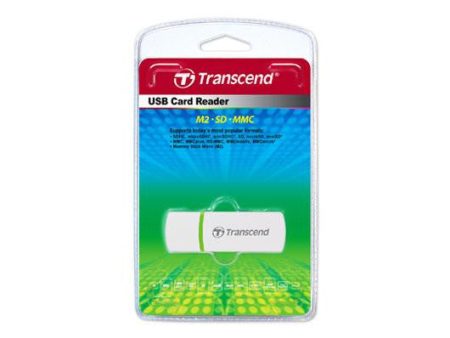 Transcend P5 USB2.0 Compact Card Reader (White) Fashion