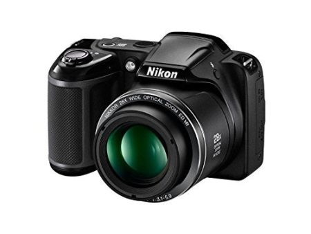 Nikon Coolpix L340 20.2 MP Point And Shoot Digital Camera with 28x Optical Zoom, 16 GB Card and Camera Bag (Black) Sale