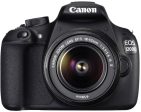 Canon EOS 1200D 18MP Digital SLR Camera (Black) with 18-55mm and 55-250mm IS II Lens,8GB card and Carry Bag Hot on Sale