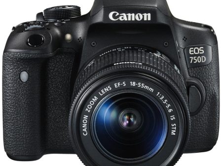 Canon EOS 750D 24.2MP Digital SLR Camera Black with 18-55 IS STM Lens with 8GB Memory Card and Carry Bag Discount