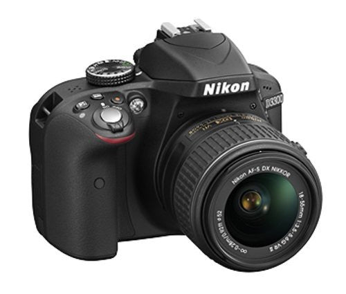 Nikon D3300 24.2MP Digital SLR Camera, Black with AF-P DX NIKKOR 18-55mm f 3.5-5.6G ED VR Lens, Memory Card and Camera Bag on Sale