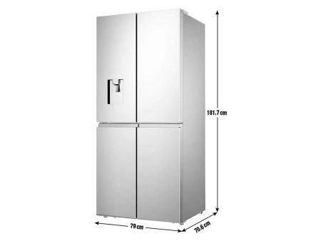 Hisense PureFlat RQ560N4WBF American Fridge Freezer | Stylish Black Finish Cheap