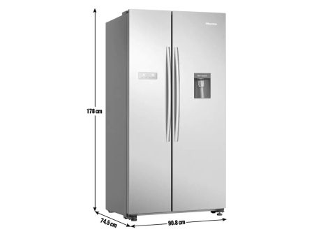 Hisense RS741N4WC11 – Spacious Stainless Steel American Fridge Freezer | Modern & Efficient Cheap