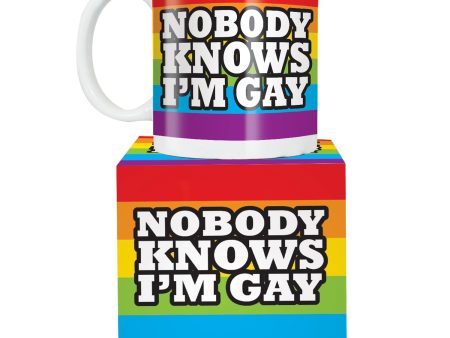 Nobody Knows I m Gay Mug Online Sale