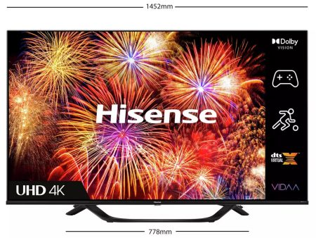 Hisense 65 Inch 65A63HTUK Smart 4K UHD HDR LED Freeview TV For Sale