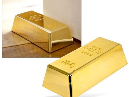 Gold Bar Doorstop on Sale